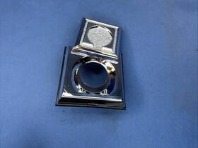 4054890 Mopar Nos 1980s Chrysler Rear Trunk Key Lock Flip Cover And Emblem Badge Logo