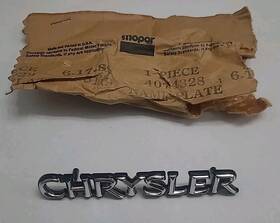 4074328 Mopar Chrysler Nameplate - Emblem #4074328