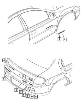 5303642aa Mopar Genuine Se Nameplate