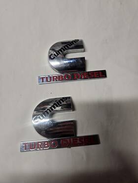 55077329ab Mopar 2003 2004 2005 Dodge Ram 2500 3500 Cummins Turbo Diesel Chrome Emblems Oem