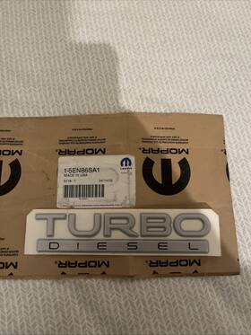 5en80sa1 Mopar Nos Turbo Diesel Emblem