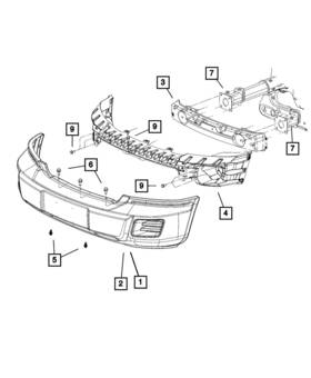 68029832ab Mopar Genuine Front Fascia