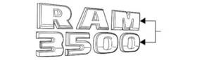 68211223aa Mopar New Oem Genuine 2014-20 Ram 3500 Nameplate Emblem Badge Promaster