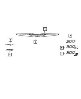 68231300aa Mopar Genuine Nameplate Right
