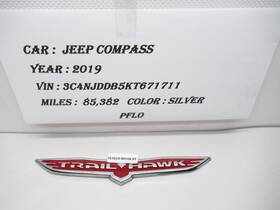 68243728aa Mopar 17-22 Jeep Compass Trailhawk Emblem Rear Liftgate Chrome Badge Oem