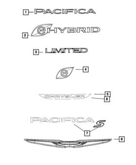 68265082aa Mopar Genuine Voyager Nameplate