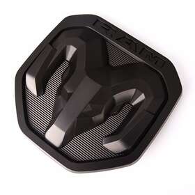 68276327aa Mopar Oem 2019-2023 Ram 1500 2500 3500 Head Logo Emblem-tailgate Matte Black 6.75 Inch X 6