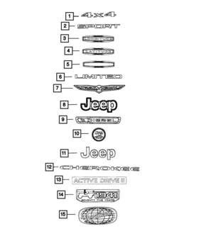 68279274aa Mopar Genuine Nameplate