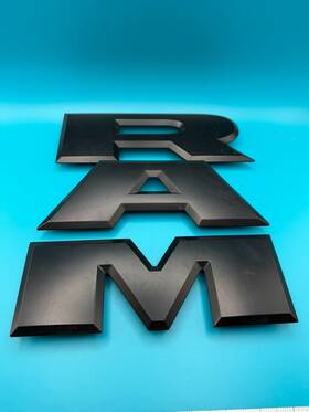 68282764aa Mopar 2019 2020 2021 Dodge Ram 1500 Rear Gate Black Emblem Logo Badge Sign Symbol Oem