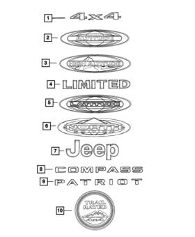 68298714aa Mopar Genuine Nameplate