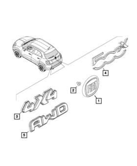 68337682aa Mopar Genuine Plastic Snap-in Nut