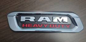 68407848ab Mopar Oem Left Side Chrome Hood Name Plate 2019-2022 Ram Heavy Duty