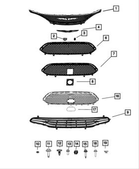 68415308aa Mopar Genuine Emblem