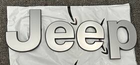 68442674ad Mopar 20-24 Jeep Gladiator Tailgate Nameplate Silver Black Factory Oem Used