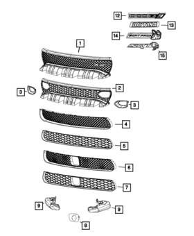 68466561aa Mopar Genuine Srt Nameplate