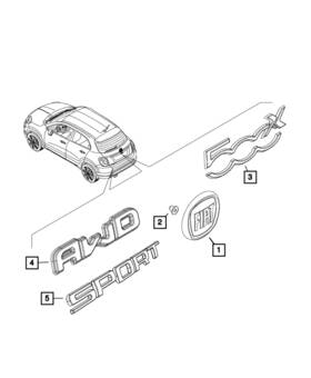 68503128aa Mopar Genuine Nameplate