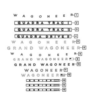 68517623aa Mopar Genuine Series 1 Nameplate