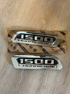 68563850ab Mopar 2025-2026 Dodge Ram 1500 Hurricane Lh/rh Hood Bezels Nameplates Emblem