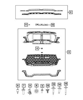 68577537ab Mopar Genuine Grille Nameplate