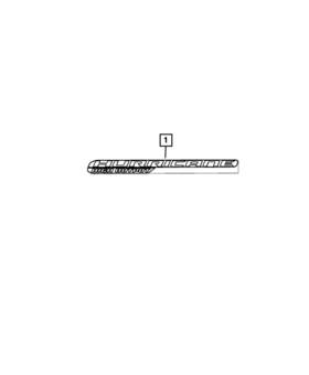 68654433aa Mopar Genuine Hood Nameplate Left