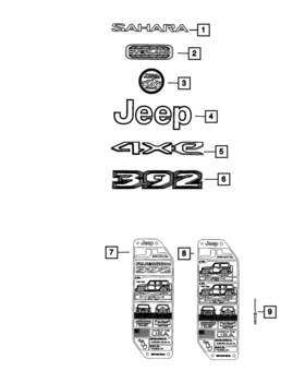 68682671aa Mopar Genuine Front Fender Nameplate