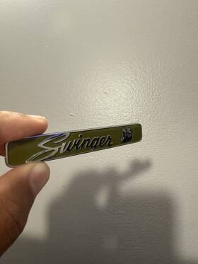 7rx52wf6aa Mopar 2023 Dodge Charger Swinger Themed Instrument Panel Nameplate New Oem