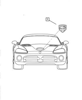 Uw3703baa Mopar Genuine Viper Head Medallion