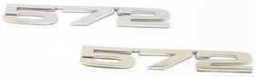Morris Classic Concepts 14567 Polished Stainless Steel Inch 572 Cowl Hood Engine Cid Callout Emblems