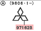Mr109937 Mitsubishi Front Three Diamond Emblem