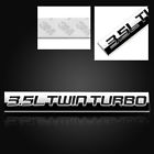 Mv122328 Mvptuning Twin Turbo Black Chrome Aluminum Emblem Sticker Decal Badge