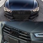 New Black Grill Front Hood Badge Emblem For Audi Speed