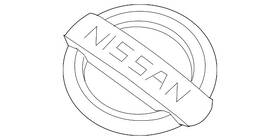 14048-7s001 Nissan Genuine Engine Cover Emblem