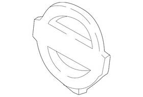 62382-5zw0b Nissan Genuine Emblem Backing Plate