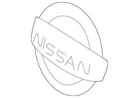62890-3va2a Nissan Genuine Grille Emblem
