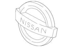 62890-4ba1a Nissan Genuine Emblem