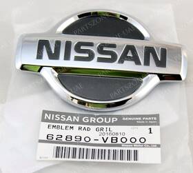 62890-vb000 Nissan Genuine Emblem Rad Grille Front Radiator Grill Logo