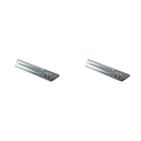 63871-kb50a Nissan Gt-r R35 Genuine Front Side Fender Pure Emblem Silver Right And Left Set
