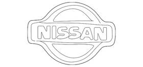 65890-0z800 Nissan Genuine Emblem