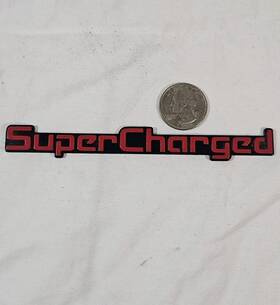 80894-9z410 Nissan 2000-2004 Frontier Inch Supercharged Plastic Fender Emblem -