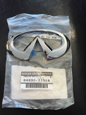 84890-jj50a Nissan New Oem 09-13 Infiniti G37 Convertible Rear Chrome Emblem Logo Badge