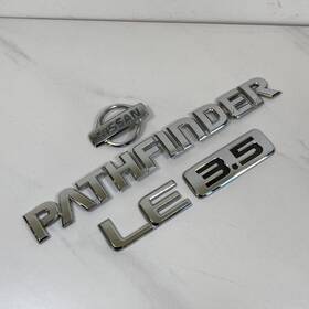 2w001 Nissan 90391 1996-2004 Pathfinder Le 3.5l Emblem Logo Badge Rear Tailgate Trunk Chrome
