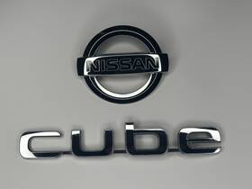 90889-1faoa Nissan 2009-2014 Cube Rear Liftgate Trunk Emblem Logo Badge Set Oem