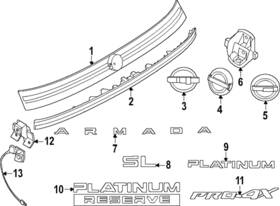 90895-7kl0a Nissan Genuine Nameplate