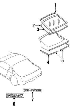 93094-40p00 Nissan Genuine Nameplate