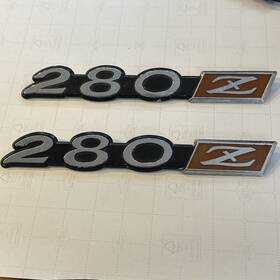 98811-n4200 Nissan New Genuine Oem 1975-78 Datsun 280z Fender Emblem Badge Set 2 S130 Fairlady Z