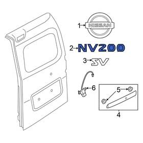 90895jx50a Nissan Oe Rear Door Emblem