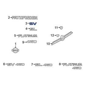908966ta0a Nissan Oe Rear Hatch Emblem
