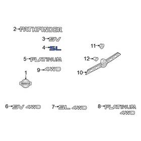 908966ta1j Nissan Oe Rear Hatch Emblem
