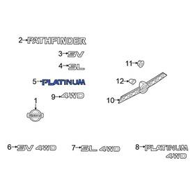 908966ta2a Nissan Oe Rear Hatch Emblem