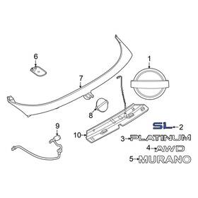 908967be1a Nissan Oe Rear Hatch Emblem